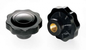 V9B _ Handwheel with 9 Points and Threaded Insert