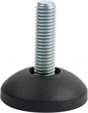 E - EX _ Piedino Fisso in NYLON con Perno in acciaio zincato o inox AISI 304