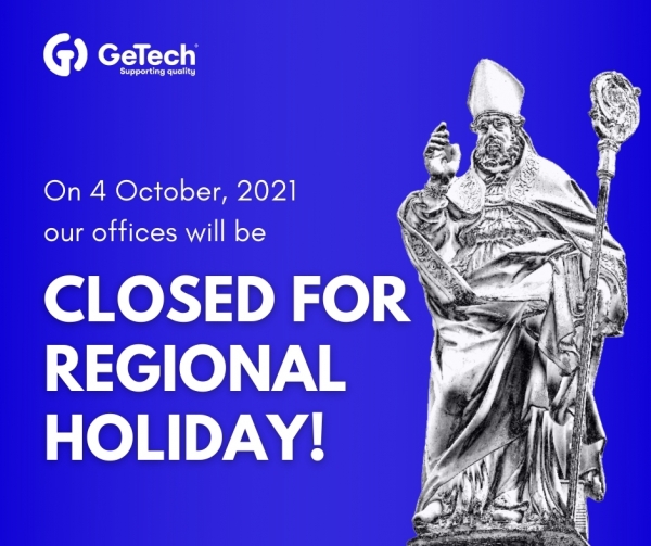 WE ARE CLOSED ON 04.10.2021