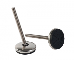 XS95 _ Piede Snodato con Base e Stelo in Acciaio Inox AISI 304