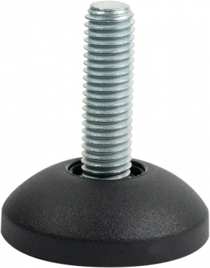 E - EX _ NYLON Fixed Foot with Zinc Plated or Stainless Steel (AISI 304) Stud