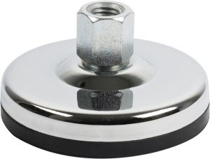 ES _ Chrome Plated Base with Threaded Insert and Rubber NBR Sole